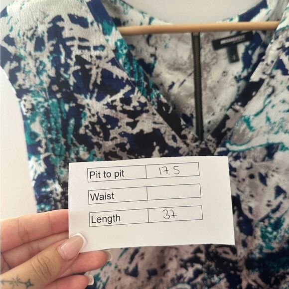 💎 Attitude by Jay Manuel Cap Sleeves Dress - Picture 7 of 8